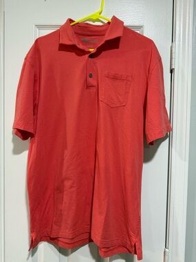 Onward reserve Men's coral Pocket Polo — Casual Cotton Blend - large
